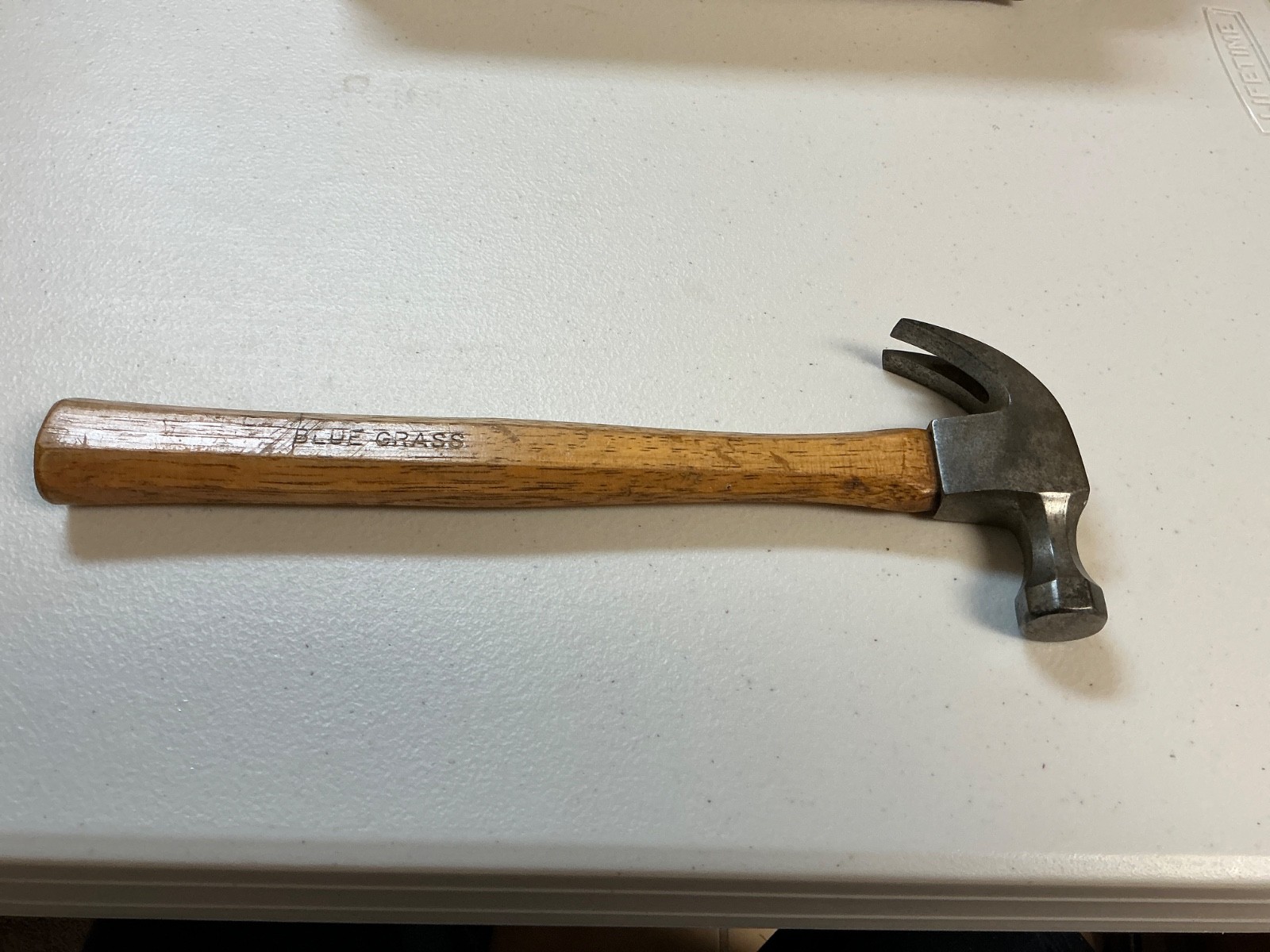 Vintage Blue Grass wood handle hammer...7 ounce possibly