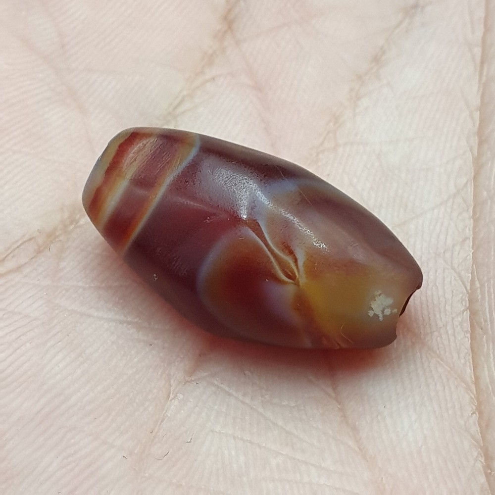 Middle Eastern Yemeni Anitique Agate Natural Pattern Bead