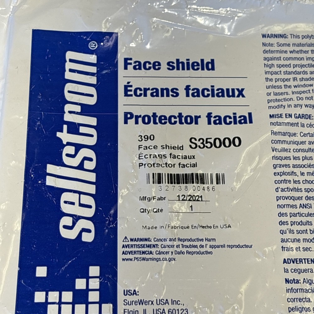 Sellstrom Face Shield S35000