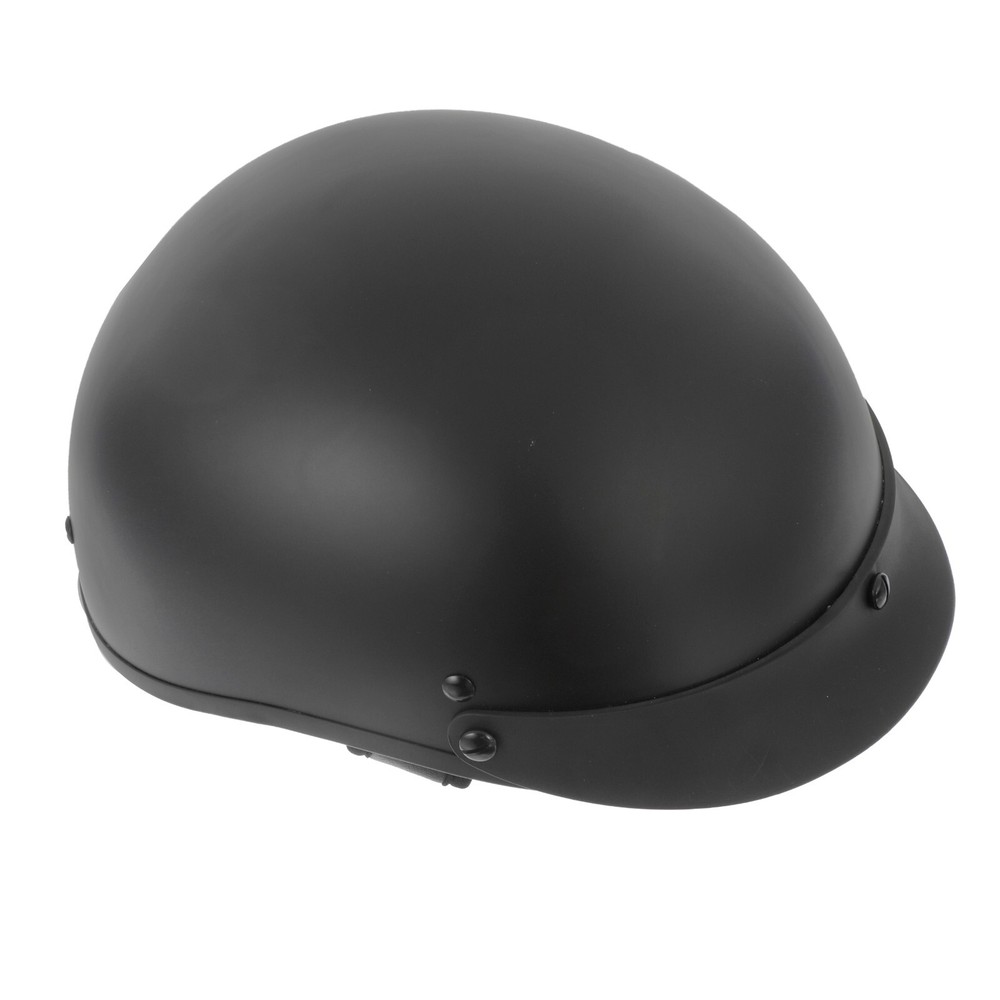 GLX Matte Black Half Helmet Medium