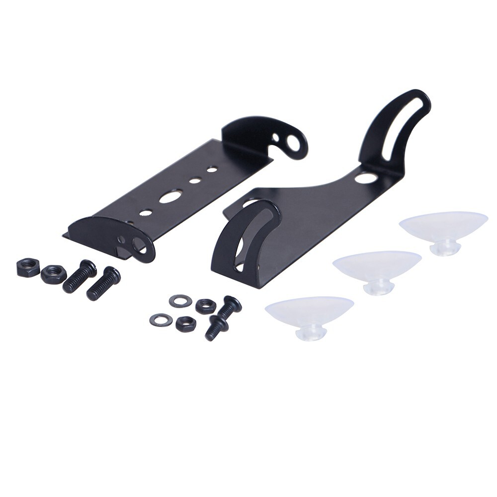 Adjustable Mount Bracket w/ Suction Cups For LED Emergency Strobe Light Bar