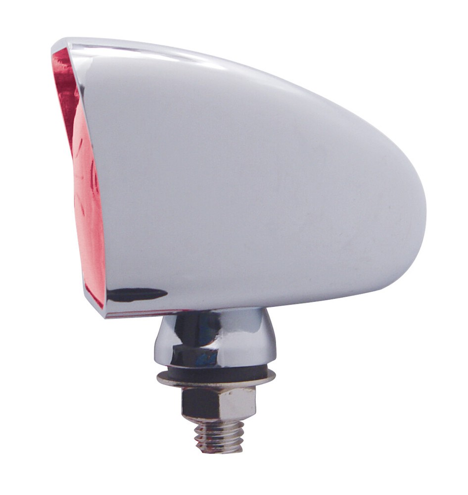 United Pacific 30333 Large Rectangular Auxiliary Light - Red - 1 Unit