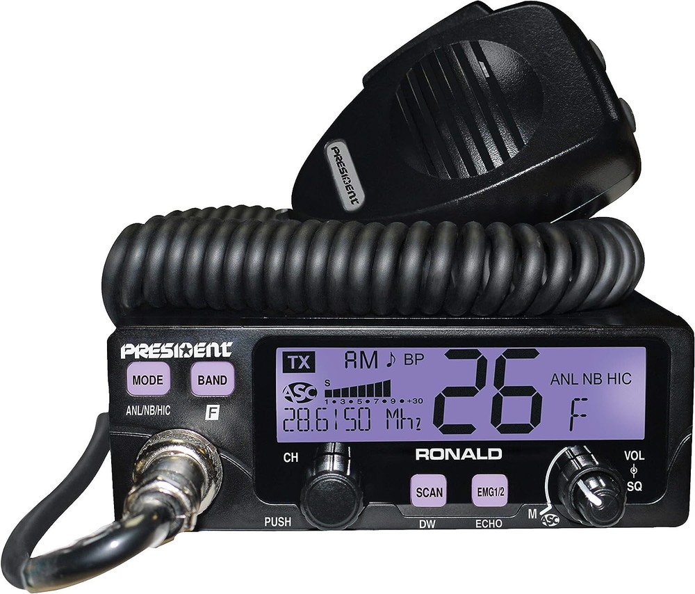 President Electronics TXUS500 Model RONALD Ham Transceiver CB Radio