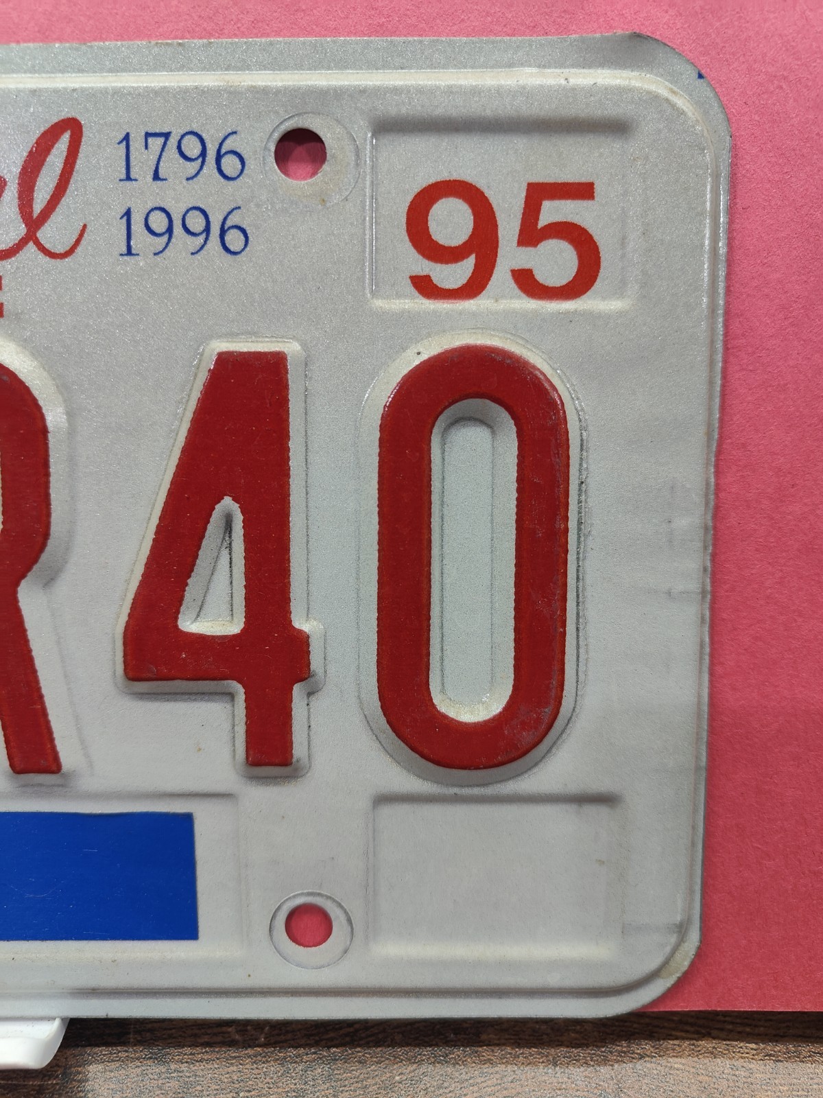 🟦Tennessee TN Tenn License Plate Tag Vanity 4 Ever 40 1995 Forty Four Cocke