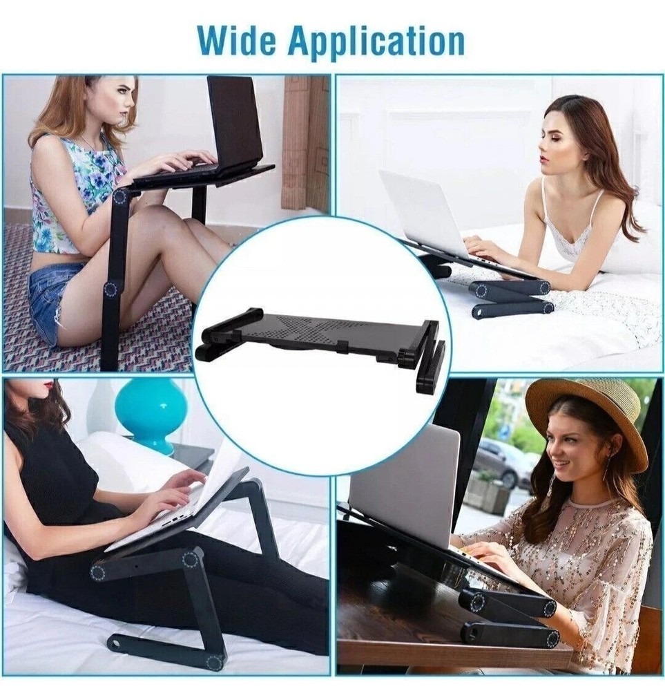 360° Adjustable Laptop Table Stand Lap Sofa Bed Tray Foldable PC Notebook Desk