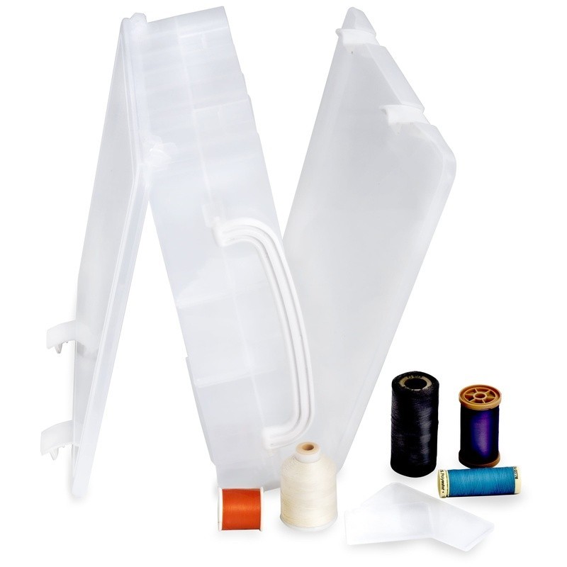 48 Spool Double-Sided Thread Storage Box Organizer W/ Removable Dividers New