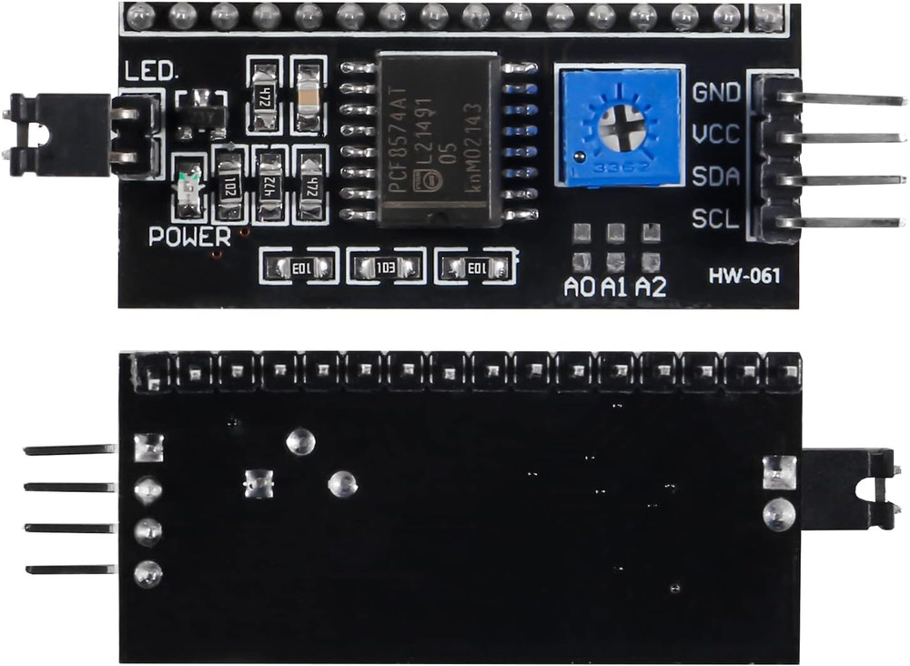 4-Pack 1602 LCD Display Module I2C Blue Screen Backlight 16X2 Character IIC Seri