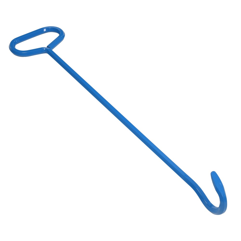 2PCS J-Shaped Versatile Lifting Hooks, Blue Tool Hook, Manhole Cover Hook Tool