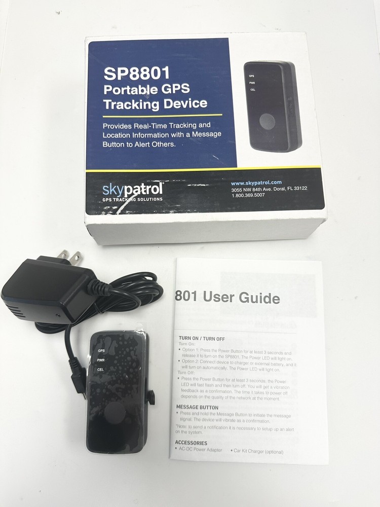 SKYPATROL SP8801 Portable GPS Tracking Device Tracker