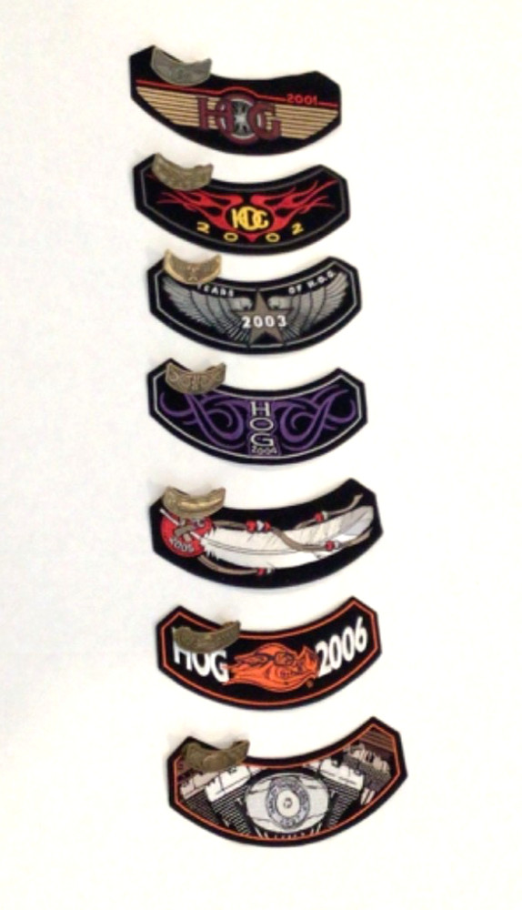 7 HOG Member Patch And Pin Sets 2001-2007 Harley Davidson Never used
