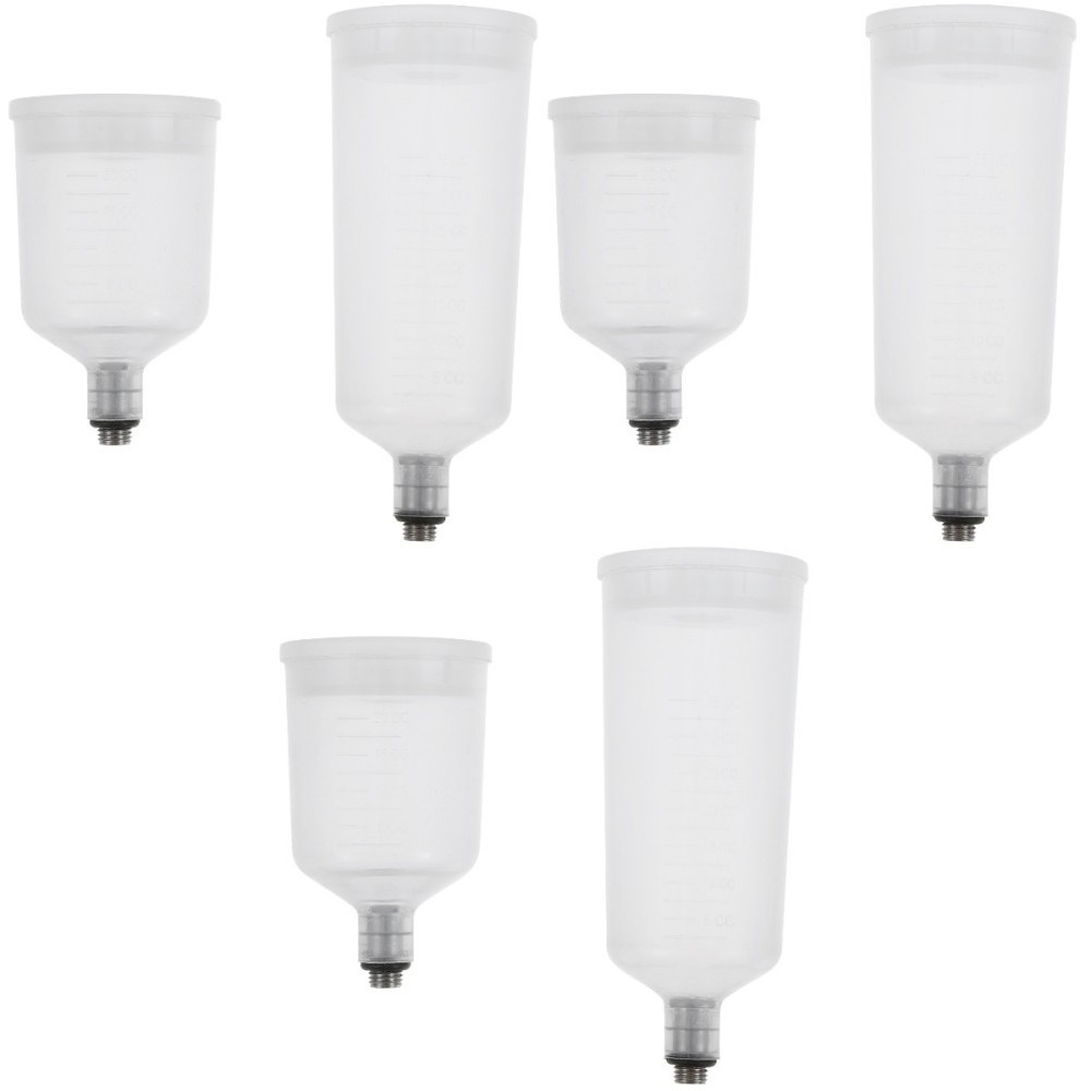 3 Count Airbrush Container Set Paint Cups for Bottles