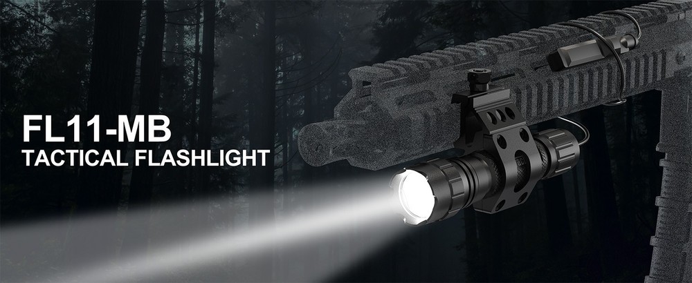 FL11MB Flashlight with offset picatinny mount