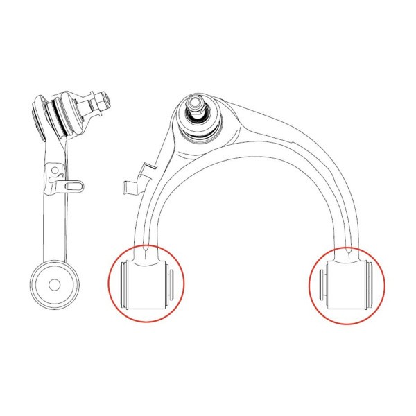For CTR CTRGV0101 Mounting, Control/Trailing Arm GV0101 Front Track Control Arm