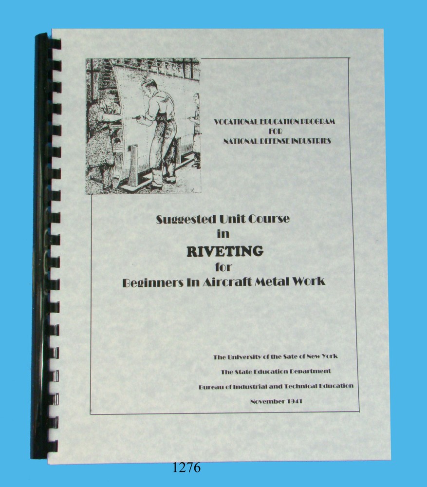 Suggested Unit Course In Riveting #1276