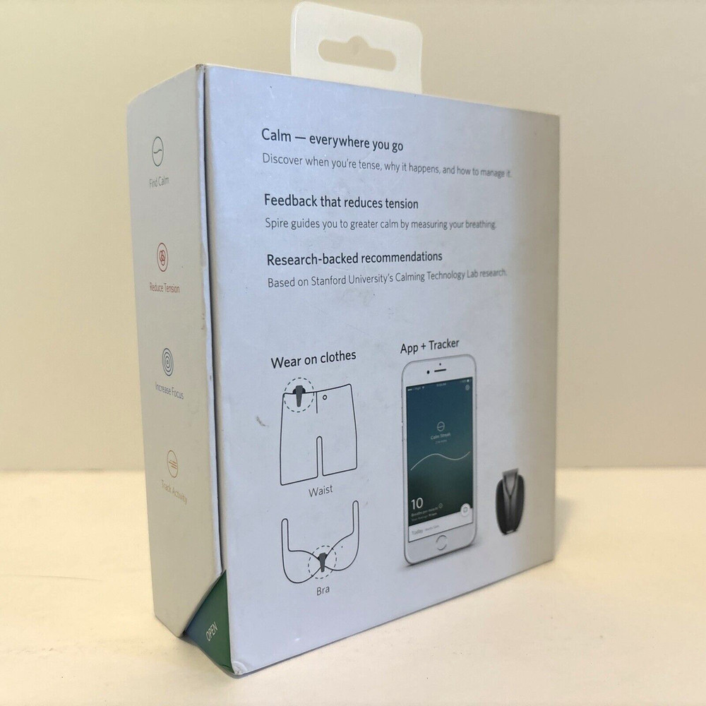 SPIRE Mindfulness & Activity Tracker DISCOVER CALM For Apple, Android & More