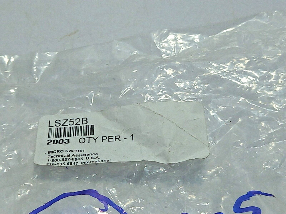 Honeywell LSZ52B Micro Switch / Technical Assistance