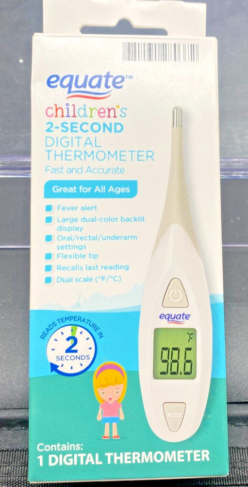 Equate - Children's 2 Second Digital Thermometer