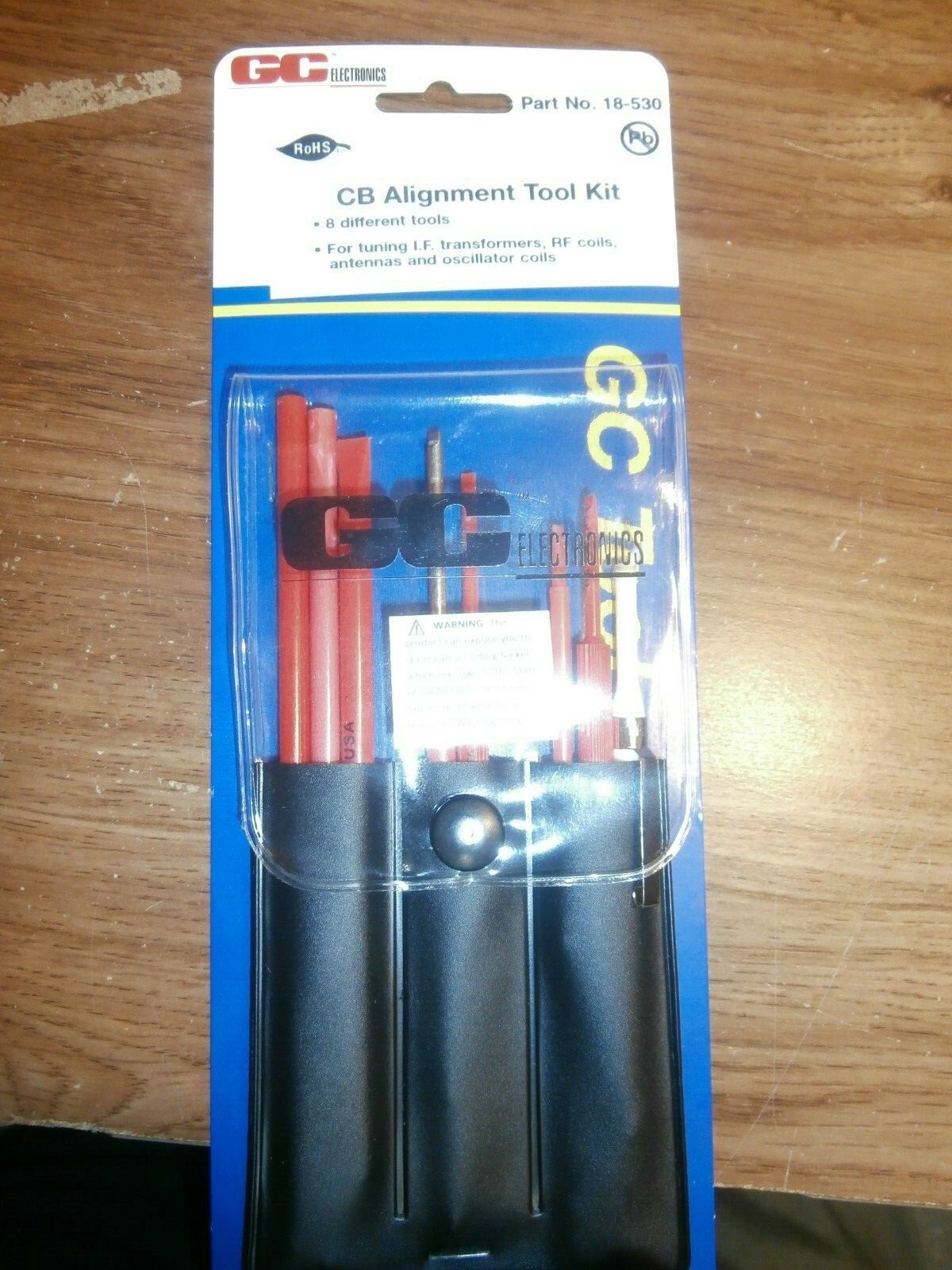 GC Electronics 18-530 CB TV Radio Alignment 8 Pc Tool Kit Assortment, NIP