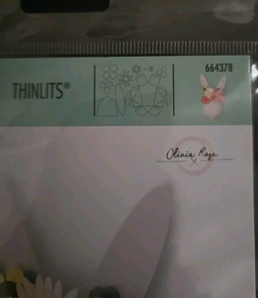 Sizzix Thinlits Origami Rabbit 9 Die Set. New In Package #664378,Bunny