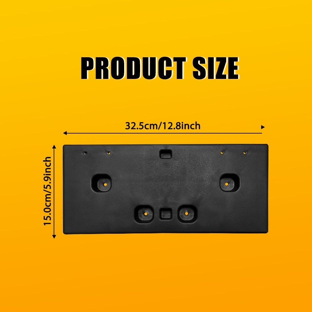 License Plate Bracket 94533706 For 2017-2022 Chevrolet Trax Front Textured Black