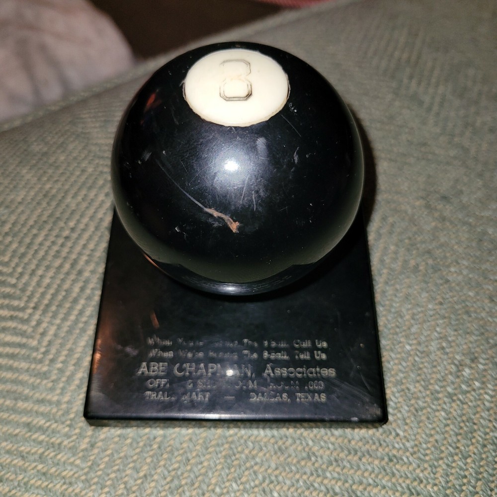VINTAGE Pool Billiards Trophy 8-Ball ABE