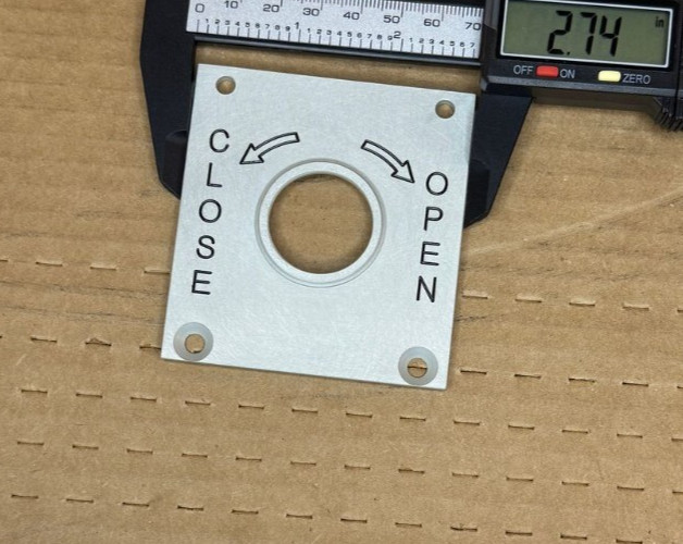 OPEN & CLOSE CREW SWITCH FACEPLATE