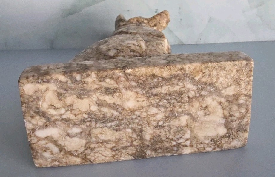 VTG. Carved Marble German Shepherd
