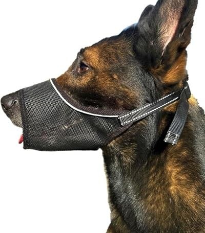 Dog Muzzle, Soft Mesh Muzzle for Large Medium Small Dogs Anti Biting Barking ...