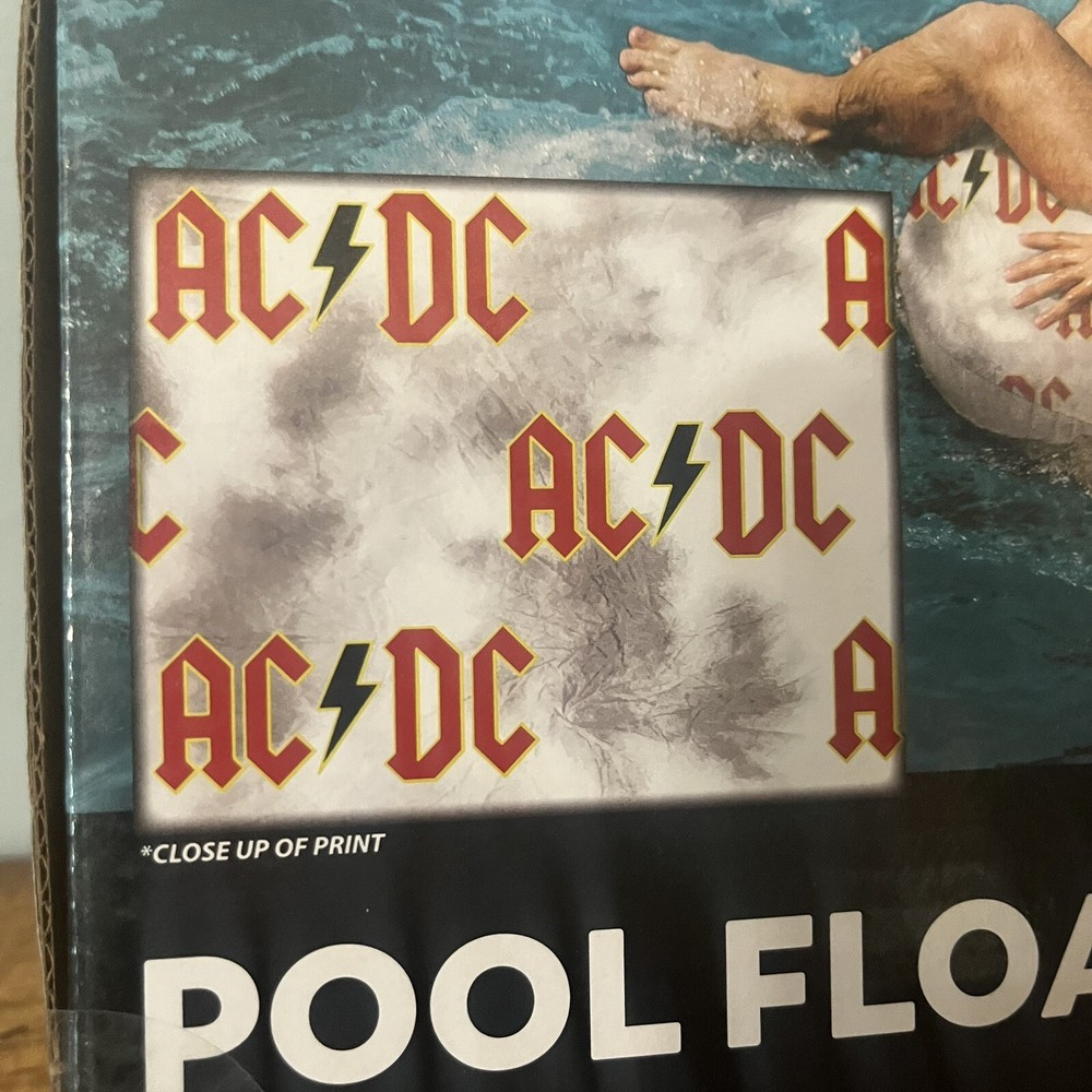 AC/DC Pool Float Ring NEW Rock N Roll Inner Tube Float ACDC Summer