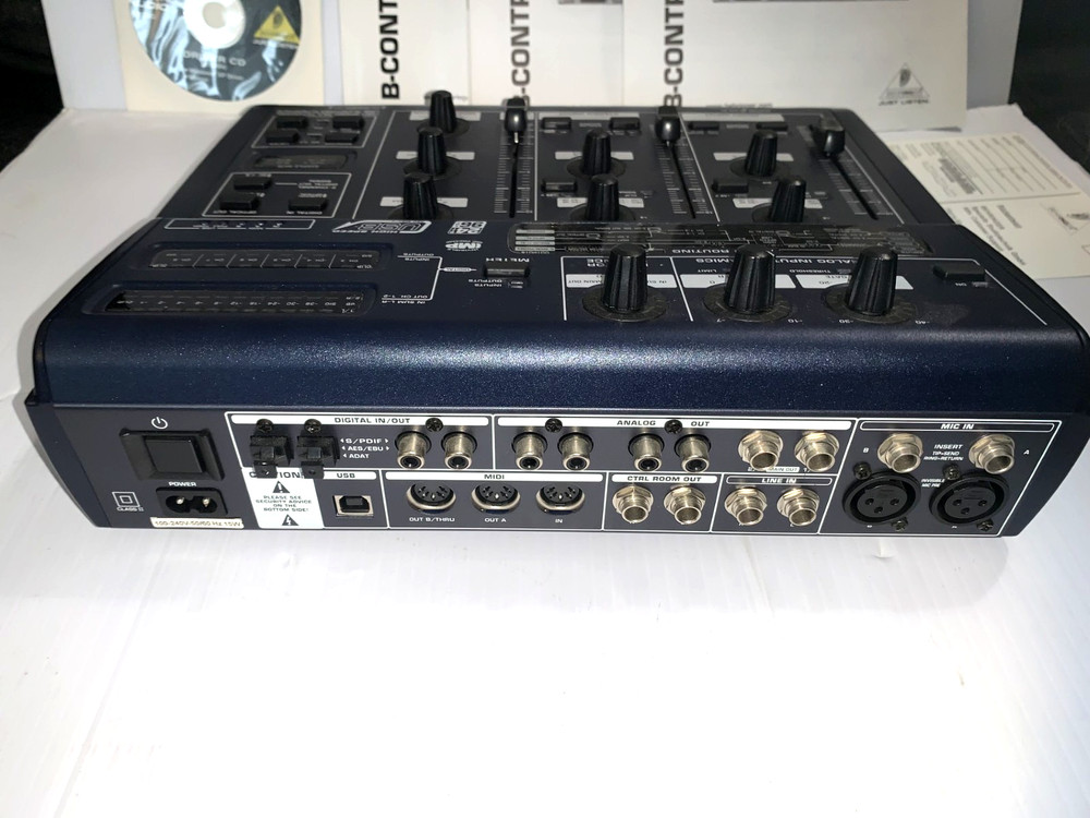 Behringer B-Control Audio & MIDI Control Interface BCA2000 w/ Manual & Driver CD