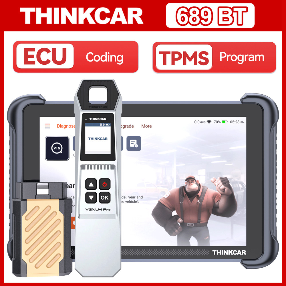 ThinkScan 689BT TPMS Scanner Auto Diagnostic Tool ECU Coding Key Coding Matching