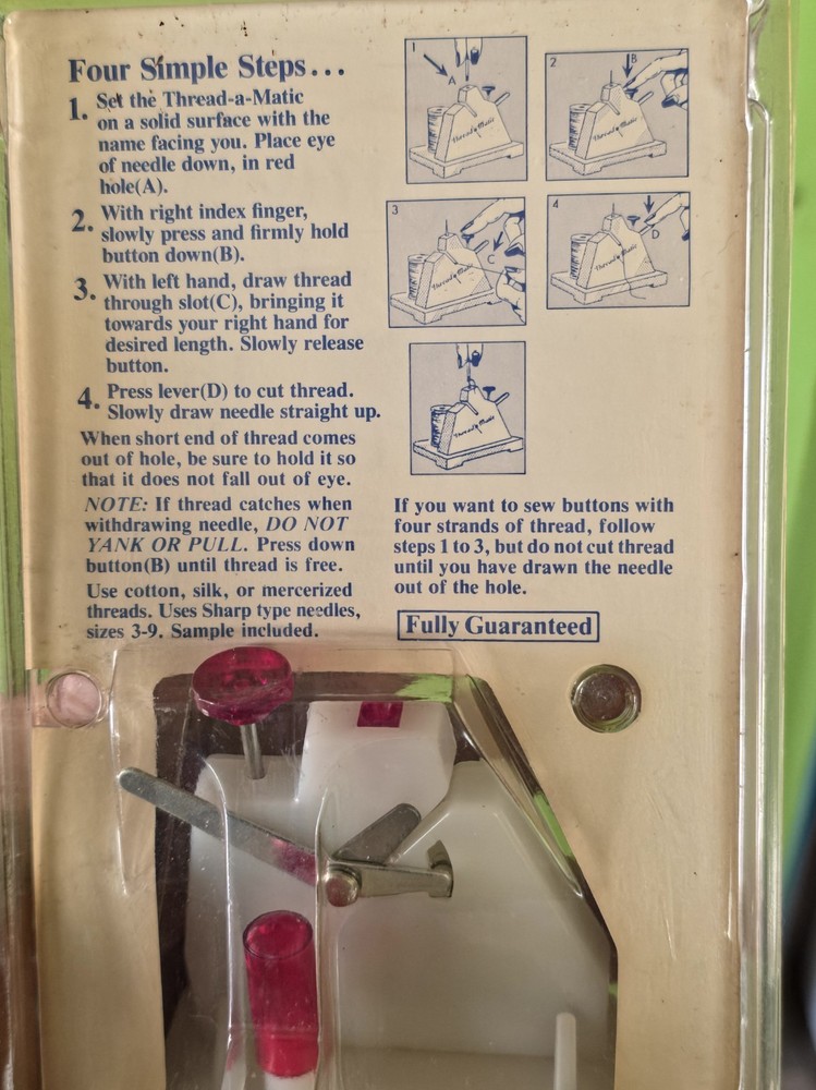 Vintage Thread-a Matic Sewing Automatic Needle Threader New in Packaging