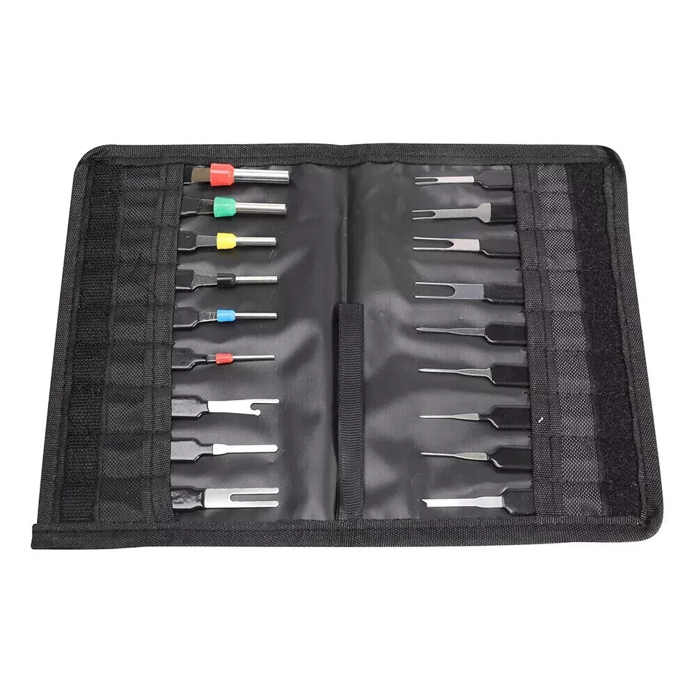 18X Pin Ejector Wire Kit Extractor Connector Puller Car Terminal Removal Tool