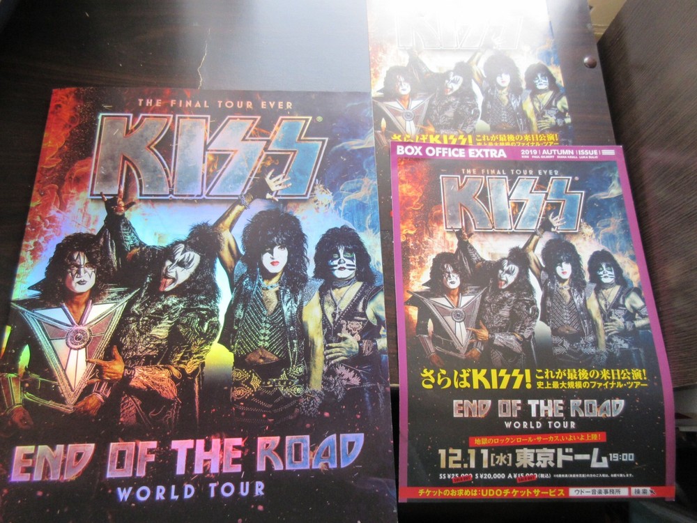 KISS End of The Road 2019 Japan Tour Book Concert Program w Two Promo Flyer
