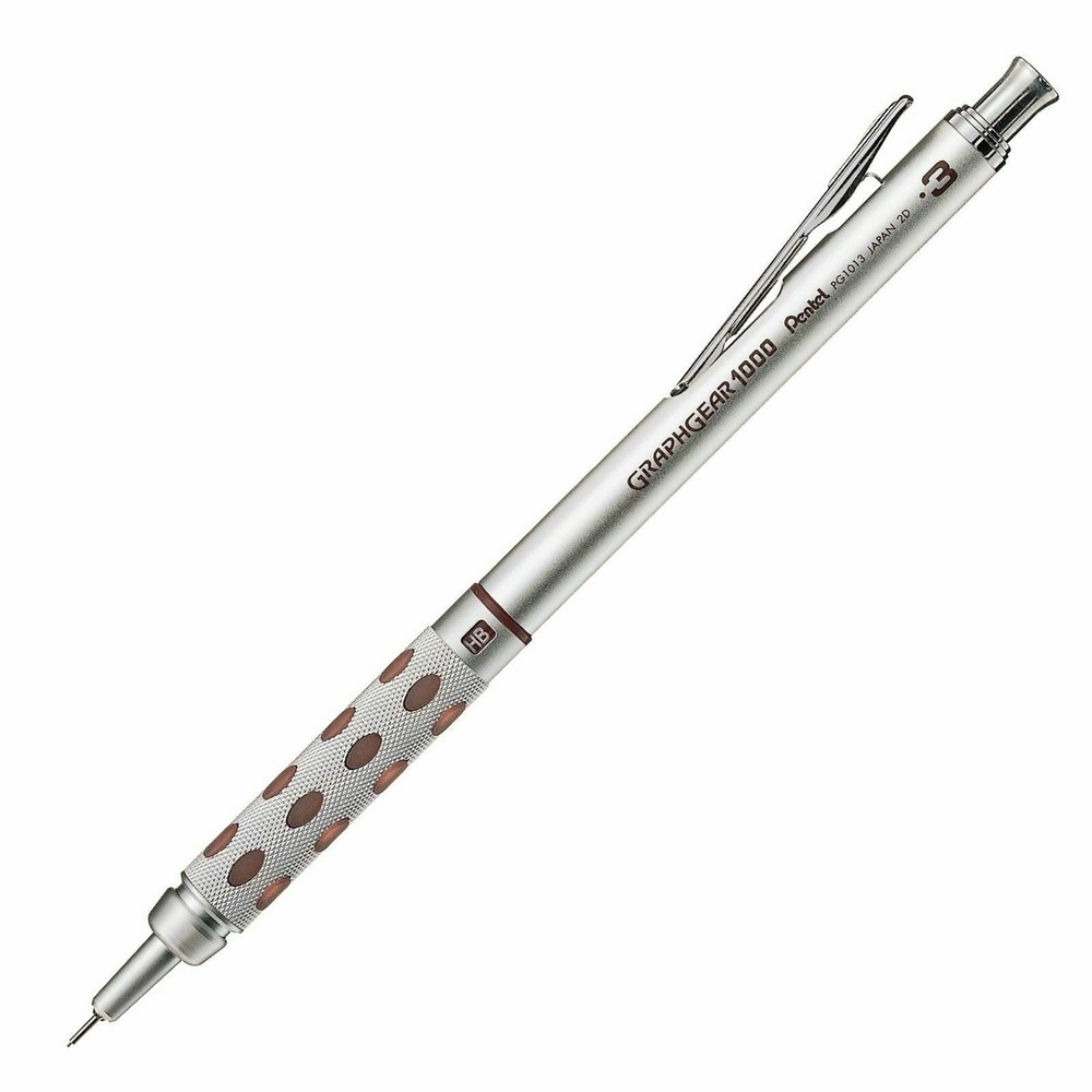 PG1013E Pentel Graph Gear 1000 Automatic Drafting Pencil, 0.3mm Brown, 1 Each
