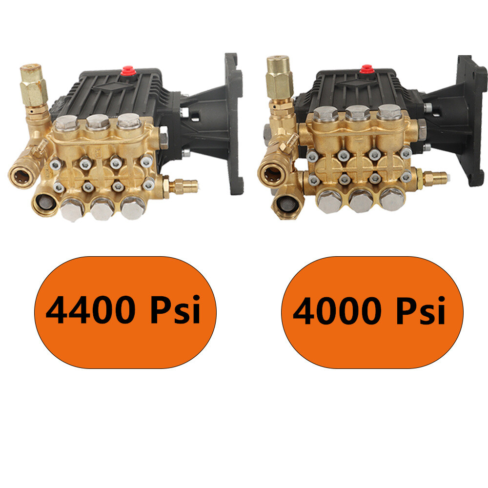 4400PSI /4000PSI Pressure Washer Pump 1" Shaft Horizontal 4 GPM Power Water Pump