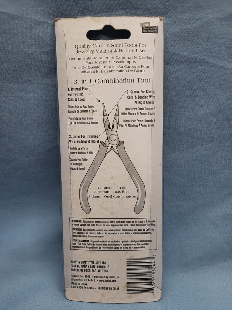 Darice 3-in-1 Combination Tool, New