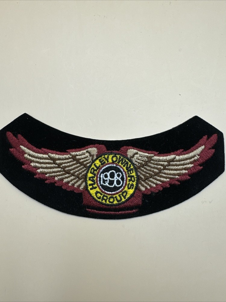 1998 HOG Membership Rocker Patch HARLEY DAVIDSON OWNERS GROUP HD MC