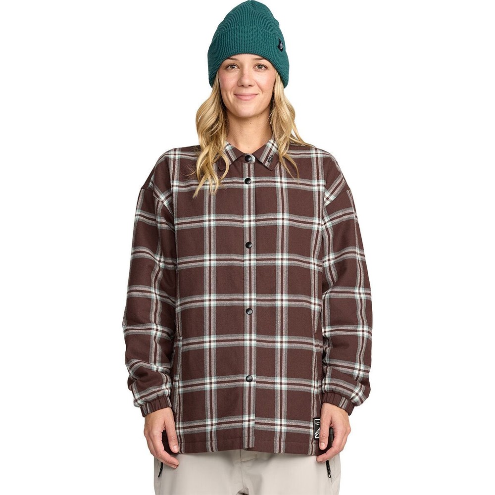 Volcom Insulated Riding Flannel Jacket - Women's