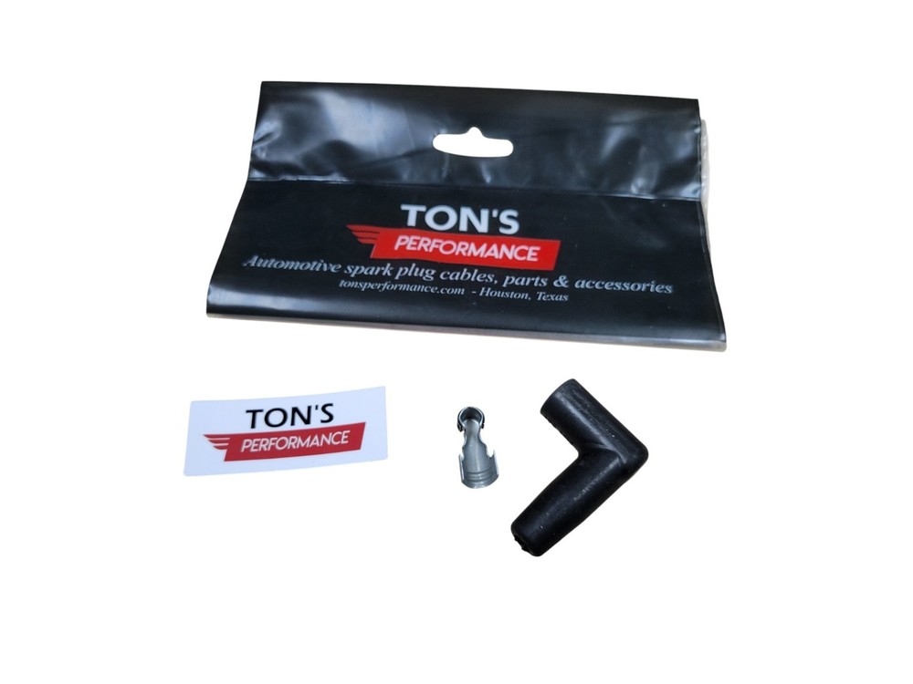 90 degree right angle Spark Plug Terminal Boot OEM replacement crimp on 7mm 8mm