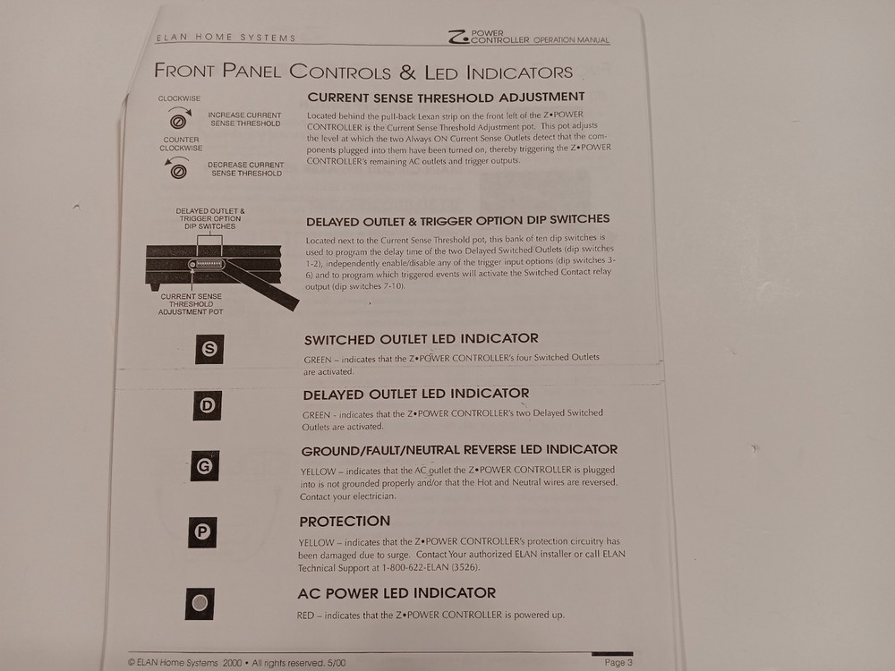 Elan Power Controller (Programmable Home Theater Power & Surge Component)