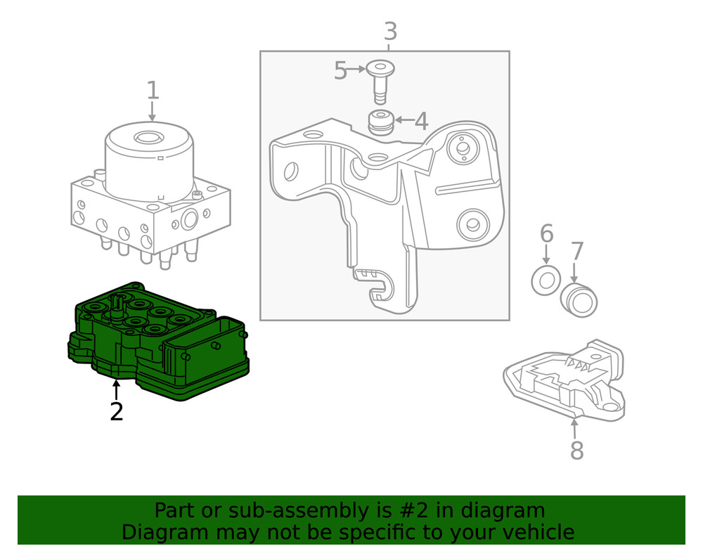 Genuine GM Electronic Brake Control Module 95417439
