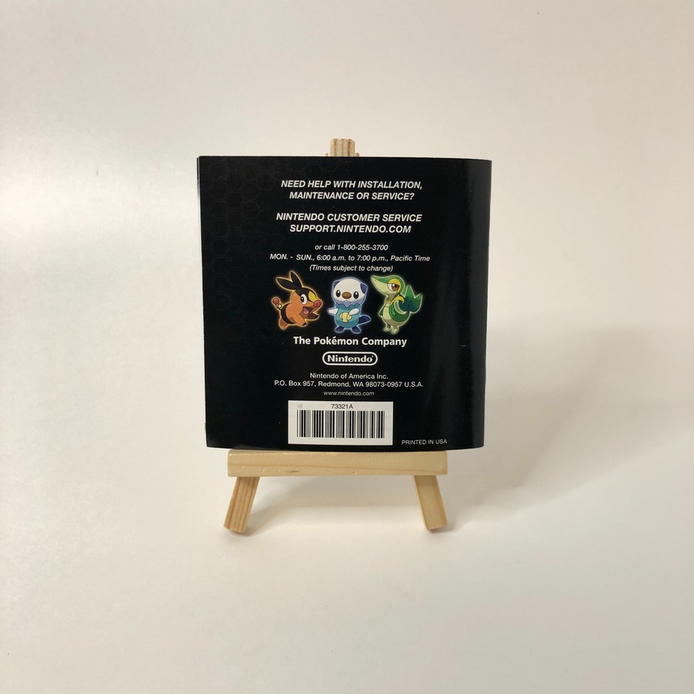 Replacement Case and Manual Only for Pokémon Black Version Nintendo DS