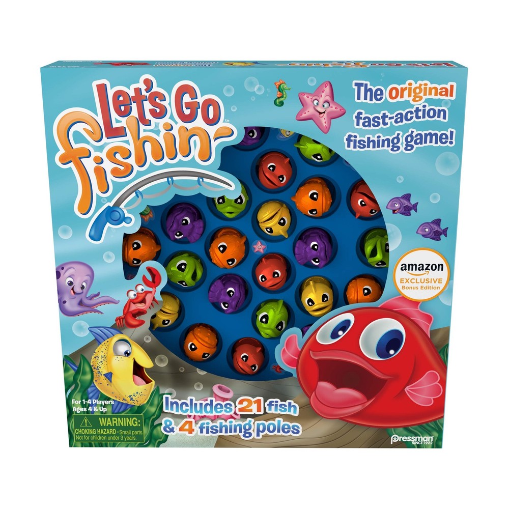 Amazon Exclusive Bonus Edition Let's Go Fishin' with Compact, Multicolor