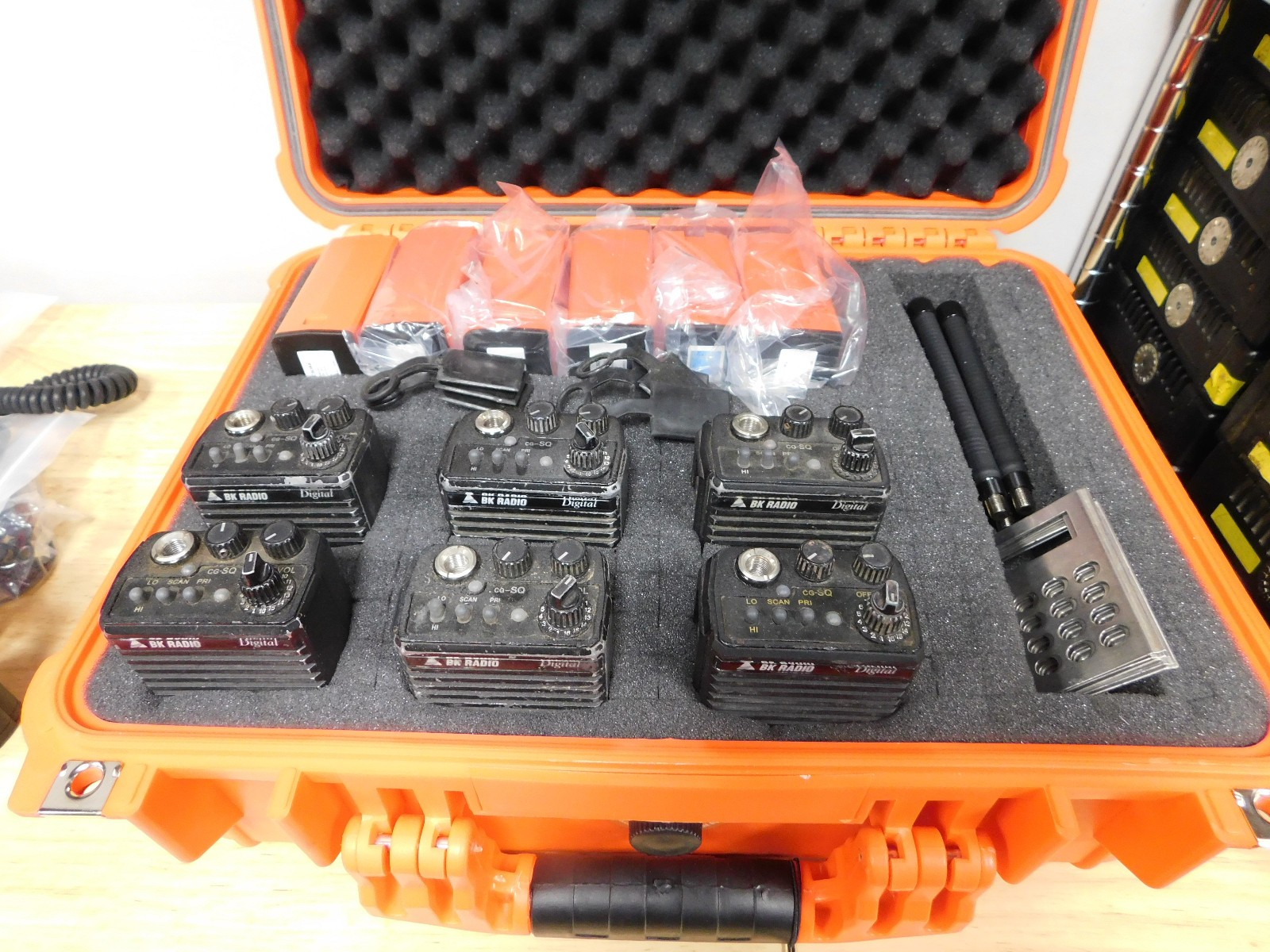 6 pack Bendix King BK DPHX5102X Wildland Fire Radio Kit P25 VHF Digital Portable