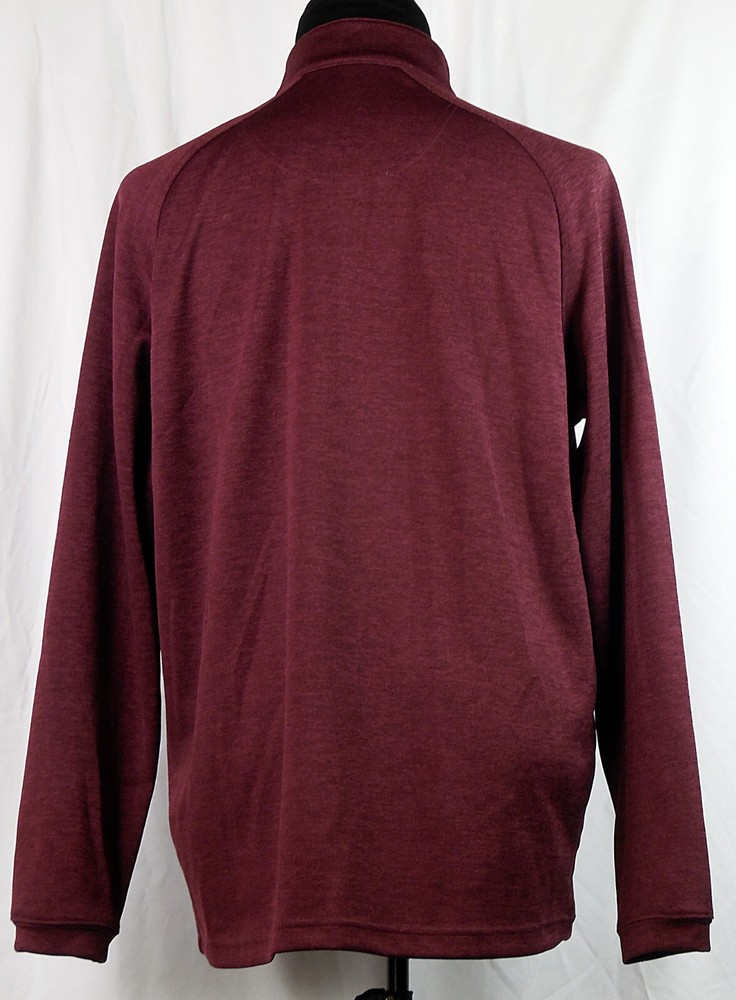 Bolle Burgundy Red 1/4 Zip Polyester Lightweight Pullover Jacket L