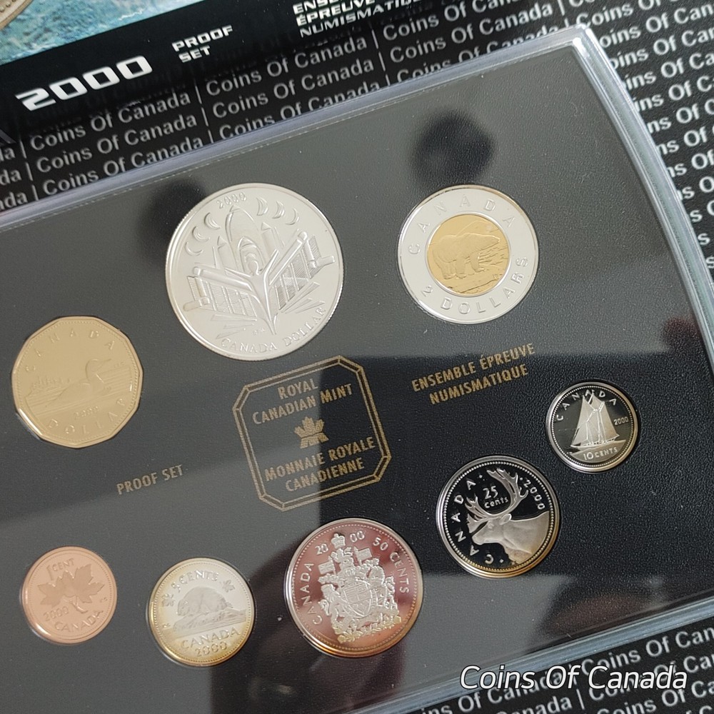 2000 Canada 8 Coin Proof Set - With Special Edition Silver Dollar #coinsofcanada