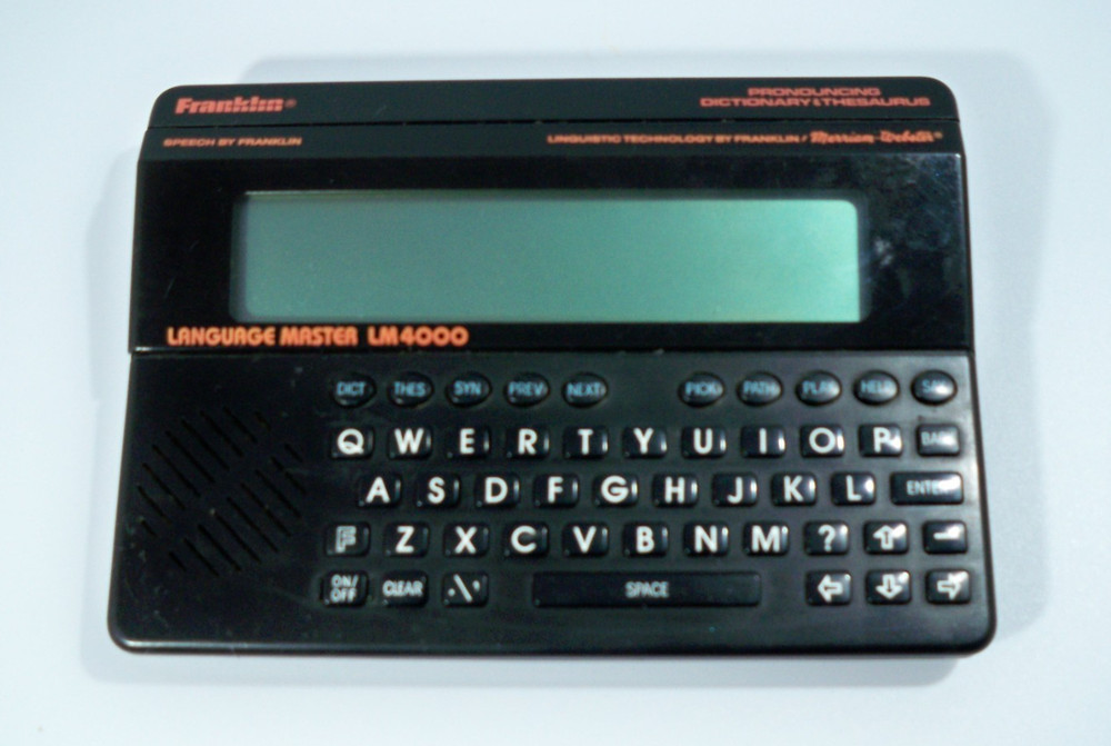 Franklin Language Master LM4000 Talking Dictionary Tested - See Description