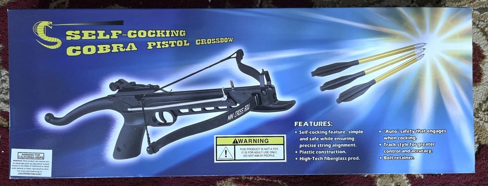 Cobra Self Cocking Tactical Crossbow Pistol