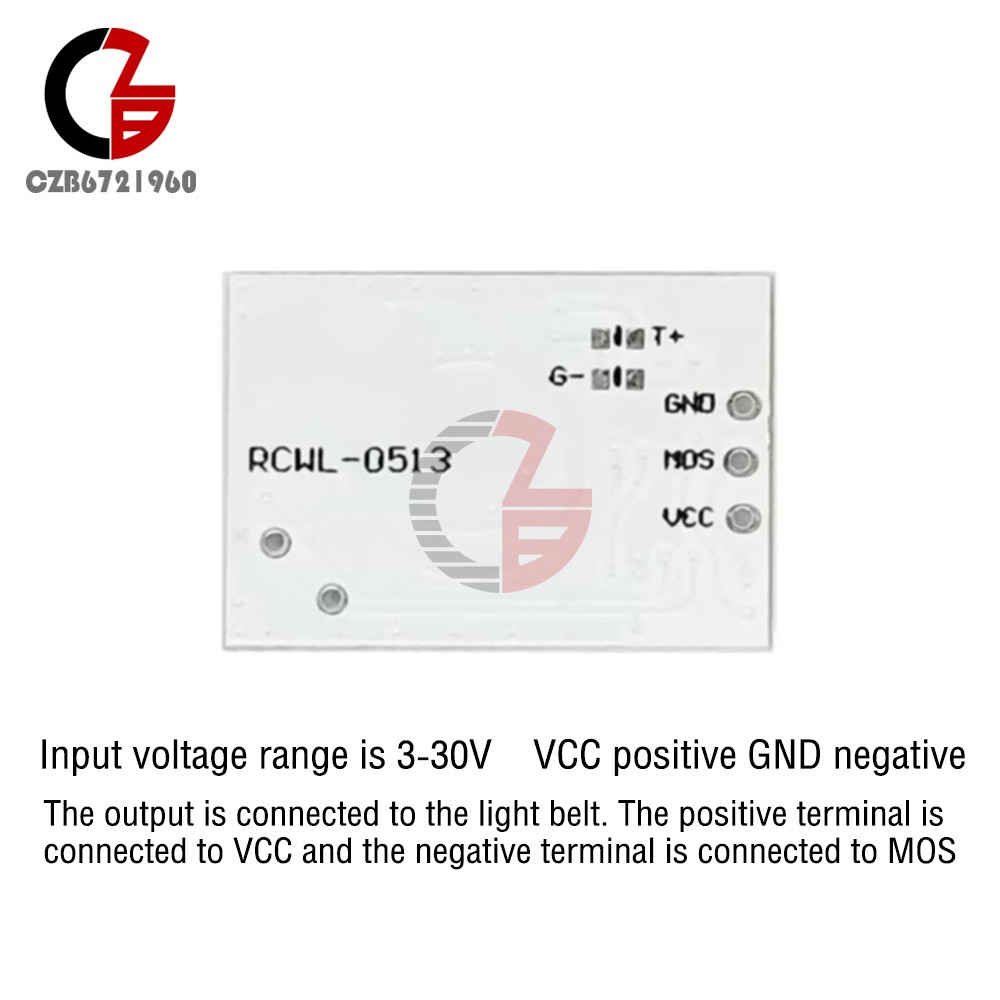 DC3-30V RCWL-0513 Microwave Radar Sensor Module Smart Sensor Detector for Lights